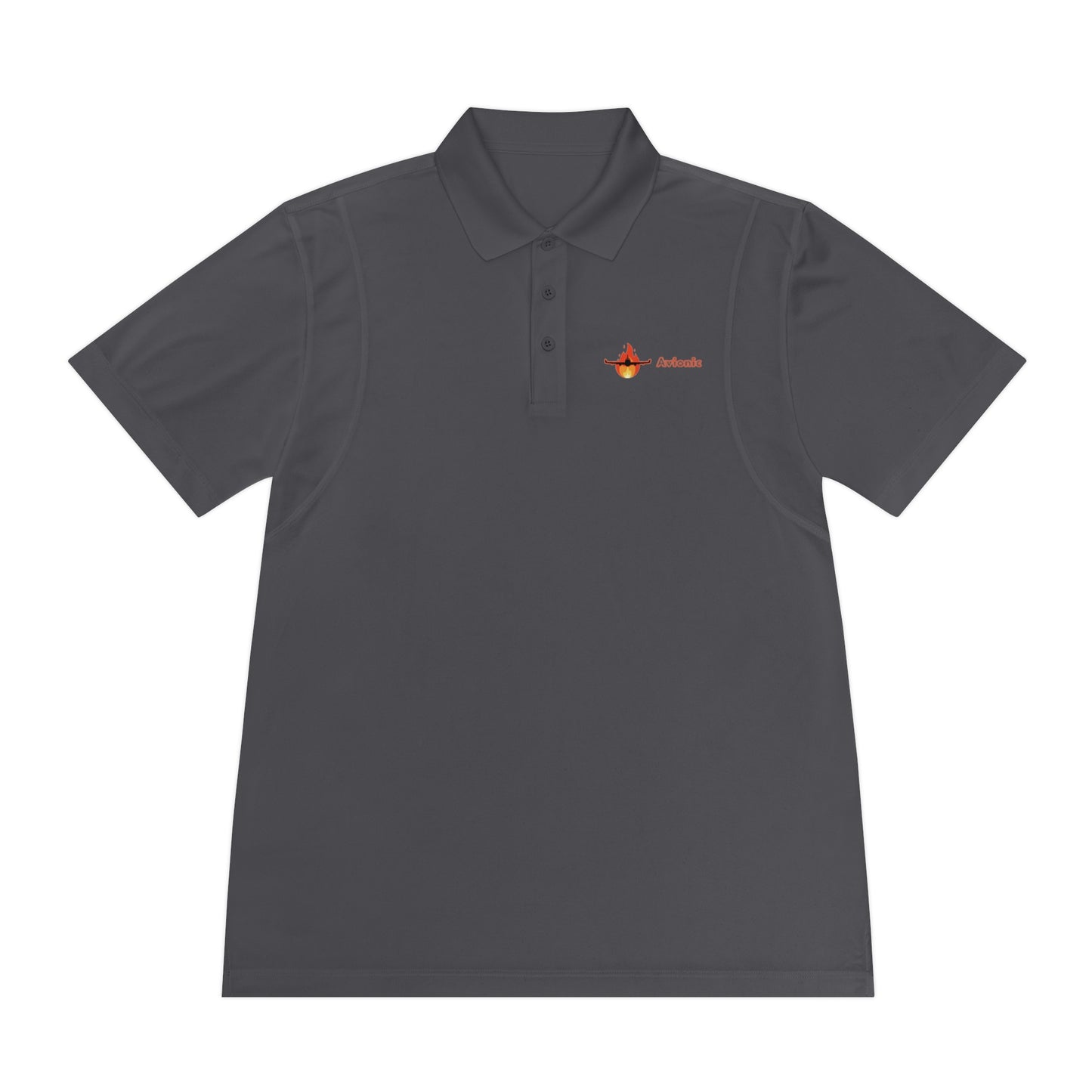 Men's Avionic Text Logo Polo