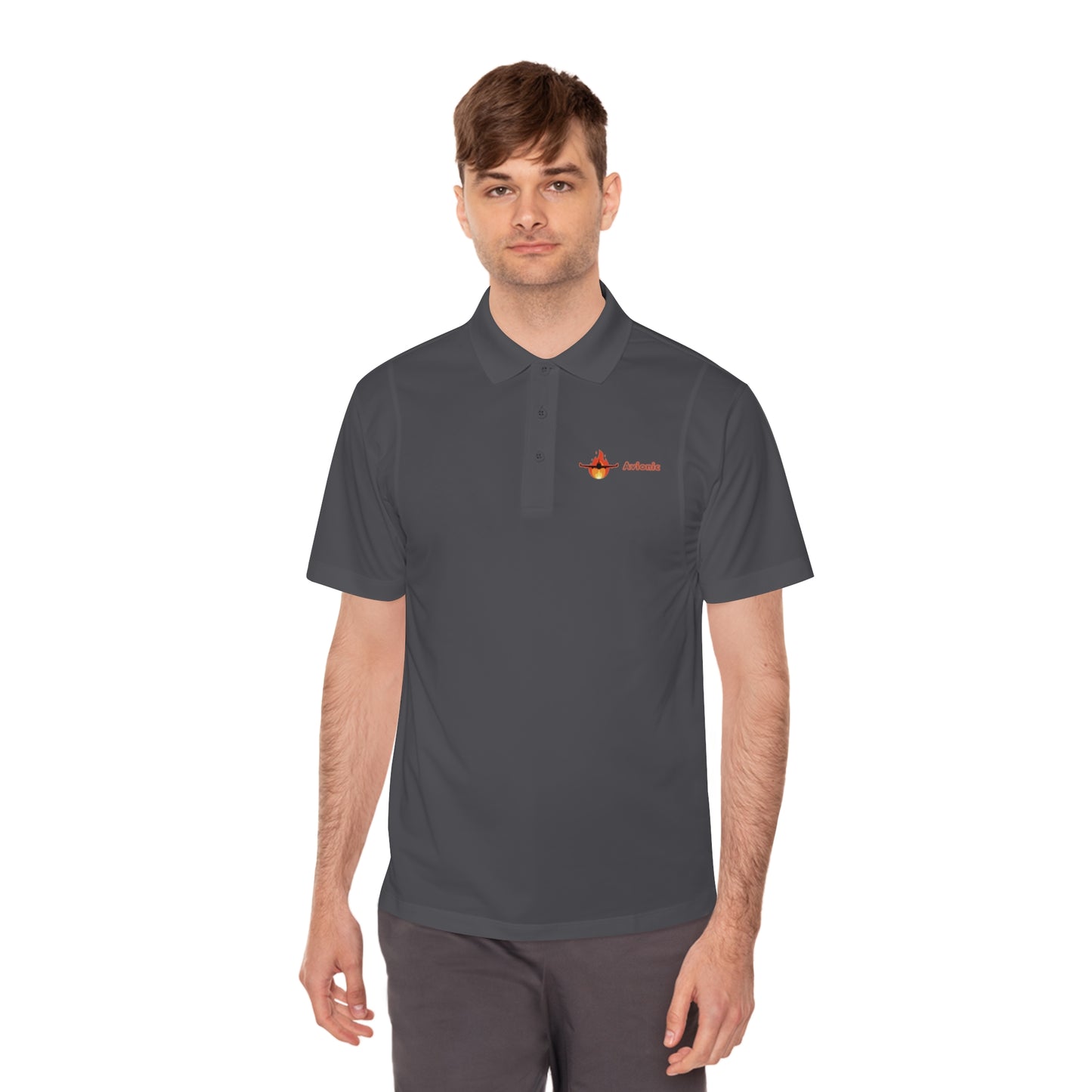 Men's Avionic Text Logo Polo